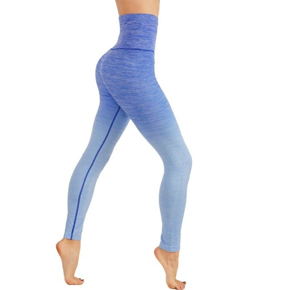 Yelete Pants - NWT Seamless High Waist Yoga Dry-Fit Ombre compression Leggings Tummy support